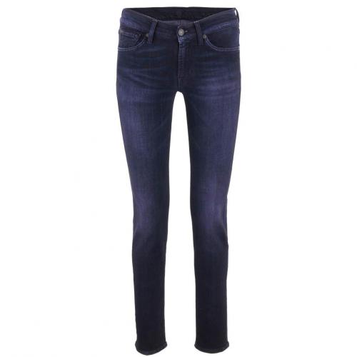 7 for all mankind Black Purple Skinny Jeans Gwenevere