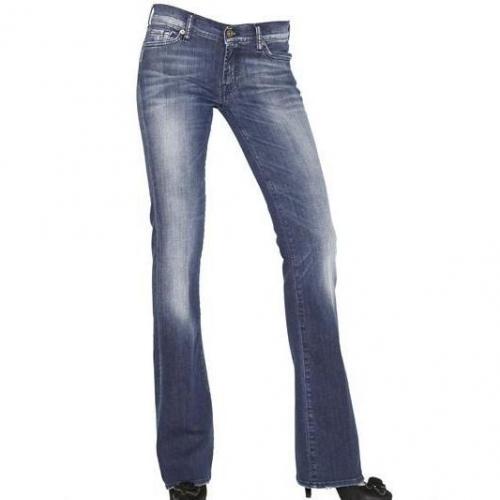 7 For All Mankind - Skinny Boot Cut Stretch Denim Jeans