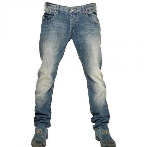 Armani Jeans - 18,5Cm Low Waist Stretch Slim Fit Jeans Washed