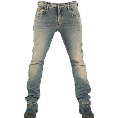 Armani Jeans - 18,5Cm Vintage Verwaschene Enge Jeans