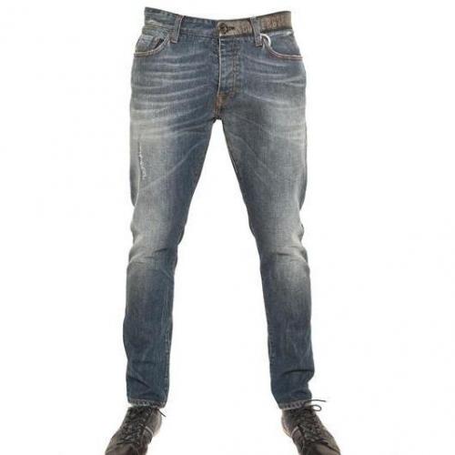 Bikkembergs - Sichtbare Gürtel Denim Jeans