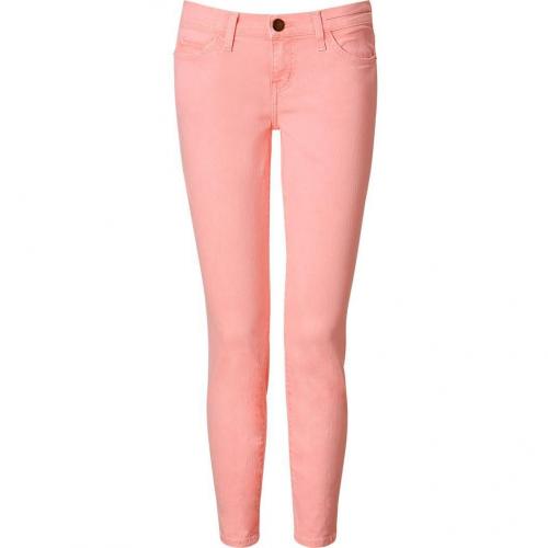 Current Elliott Day Glow Pink Stiletto 7/8 Jeans