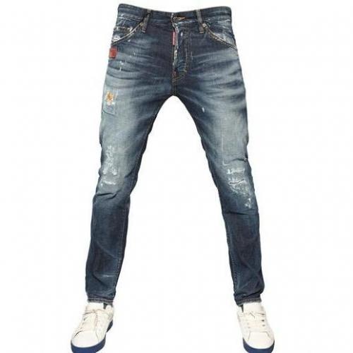 Dsquared - 16,5Cm Ocra Rip Cool Guy Denim Jeans