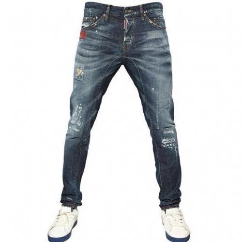 Dsquared - 16,5Cm Ocra Rip New Twist Denim Jeans