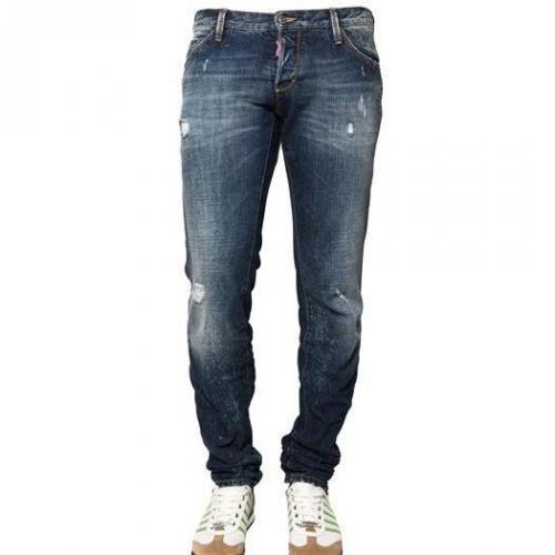 Dsquared - 19Cm Slim Fit Paint Spots Denim Jeans