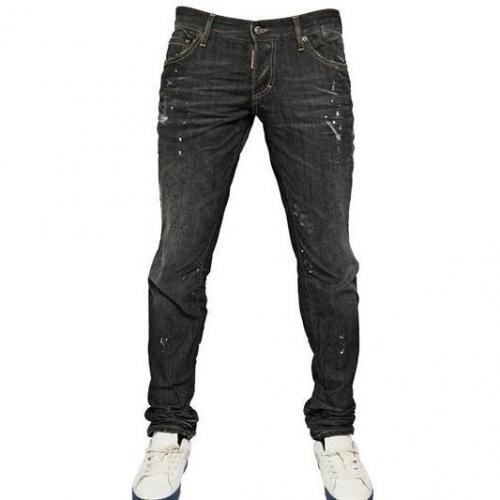 Dsquared - 19Cm White Piranha Slim Fit Denim Jeans