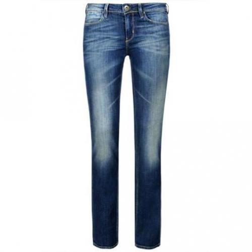 Guess - Hüftjeans Modell Nicole Cigarette New Jacynthe Farbe Blaue Waschung