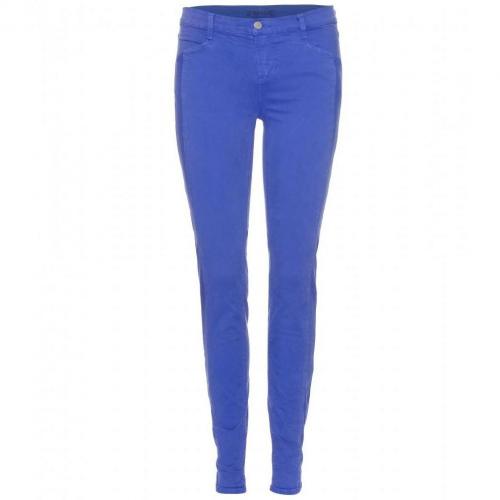 J Brand Kinsey Mid-Rise Pieced Skinny Jeans