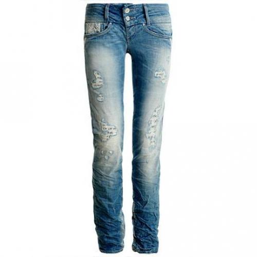 Salsa Jeans - Slim Modell 92111 CLASSY 825 EBCFRQ Farbe Blaue Waschung