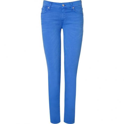 Seven for all Mankind Azure Blue Super Skinny Gwenevere Jeans