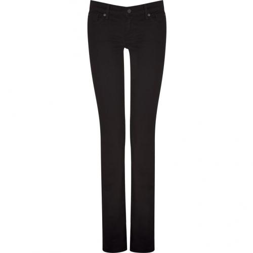 Seven for all Mankind Black Classic Straight Jeans