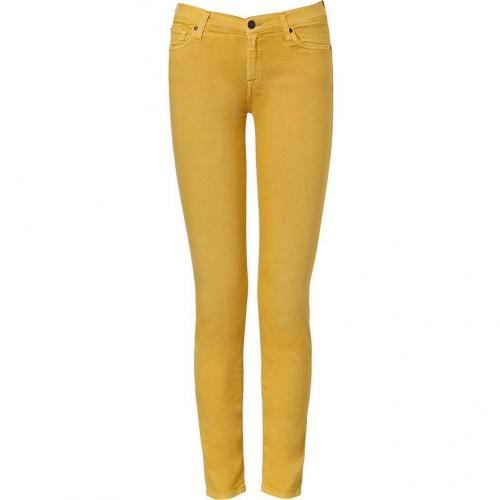 Seven for all Mankind Mustard Second Skin Legging Jean Pant