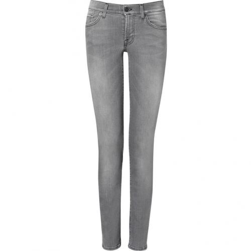 Seven for all Mankind New Toronto Grey Roxanne Classic Skinny Jeans
