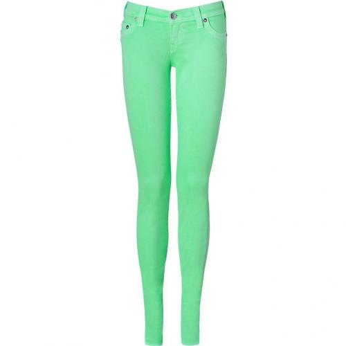 True Religion Neon Green Shannon Skinny Fit Jeans